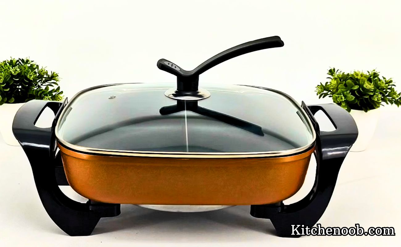 Copper Electric skillet